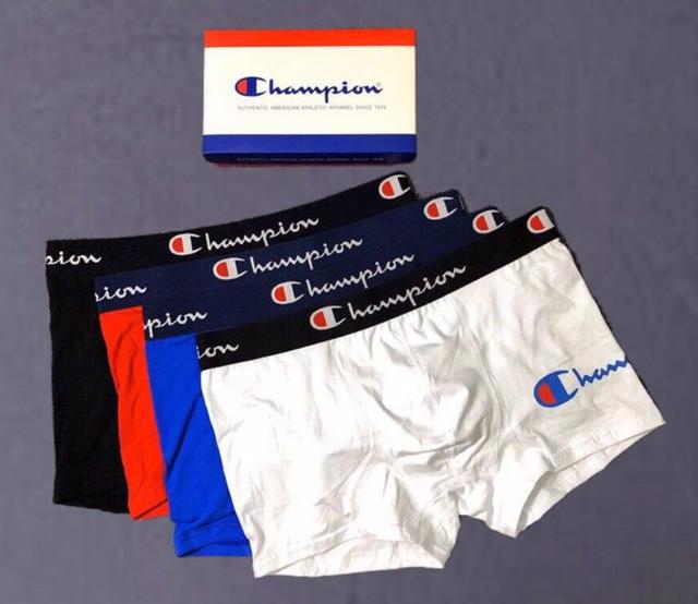 潮牌冠軍男士內褲純棉舒適透氣四角速乾SUP個性紅色本命年平角褲