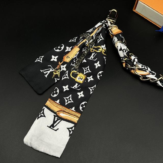 包包手提带子替换适用于lv洗漱包改造装饰链条配件子母包丝巾链条