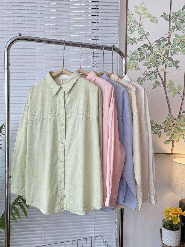 【預購商品】【0225結單】【批發】春秋棉質長袖襯衫