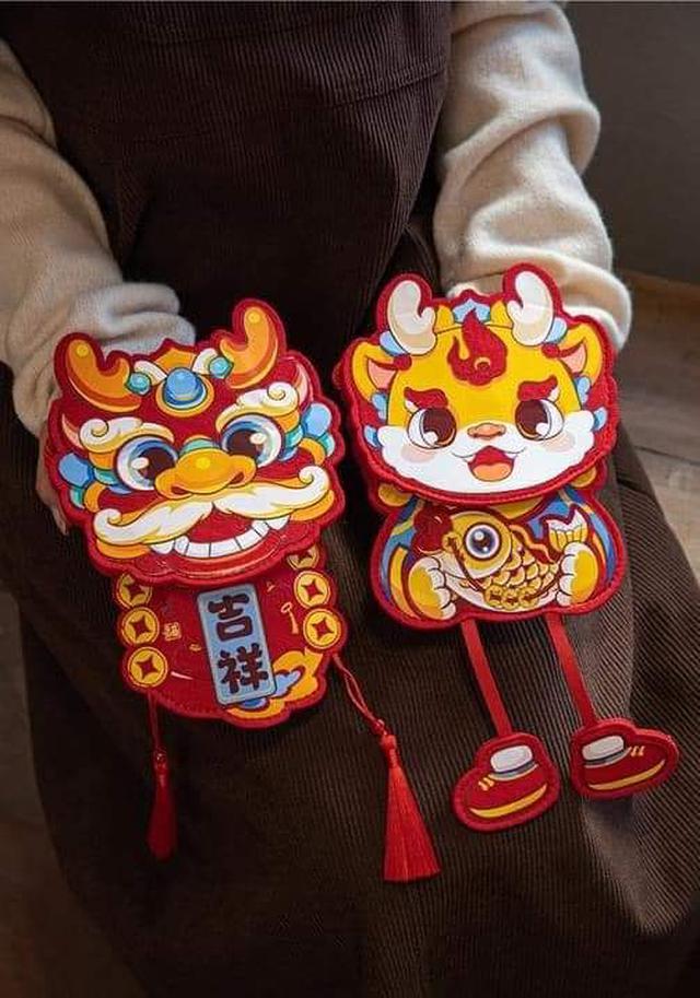 2024龍年帶背繩手機袋紅包布藝袋（預購）