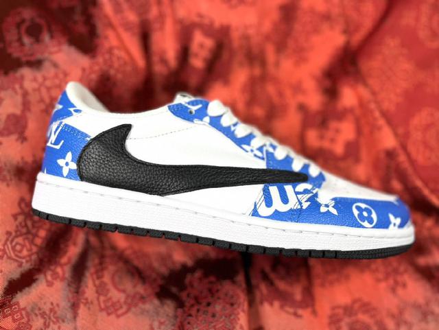 Rare Customized Air Jordan 1 TS低帮倒勾 supreme 驴牌