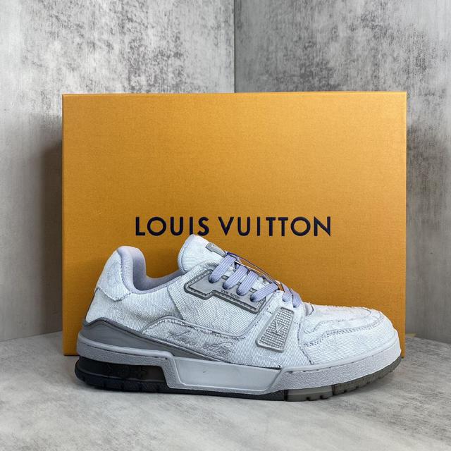 顶级版本 Louis Vuitton 23ss SK8贴钻面包滑板鞋 从名字上