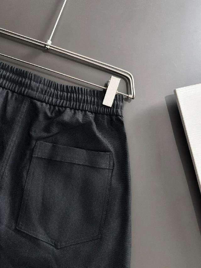 高品质 DIOR/迪奥 2025春夏新款松紧带休闲净色宽松短裤