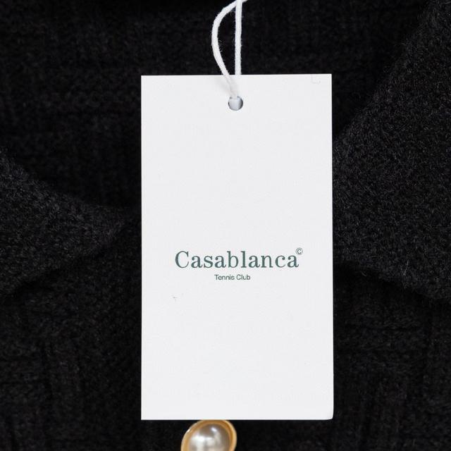 卡萨布兰卡CASABLANCA BRIDAL  立领简约款针织长款毛衣POLO