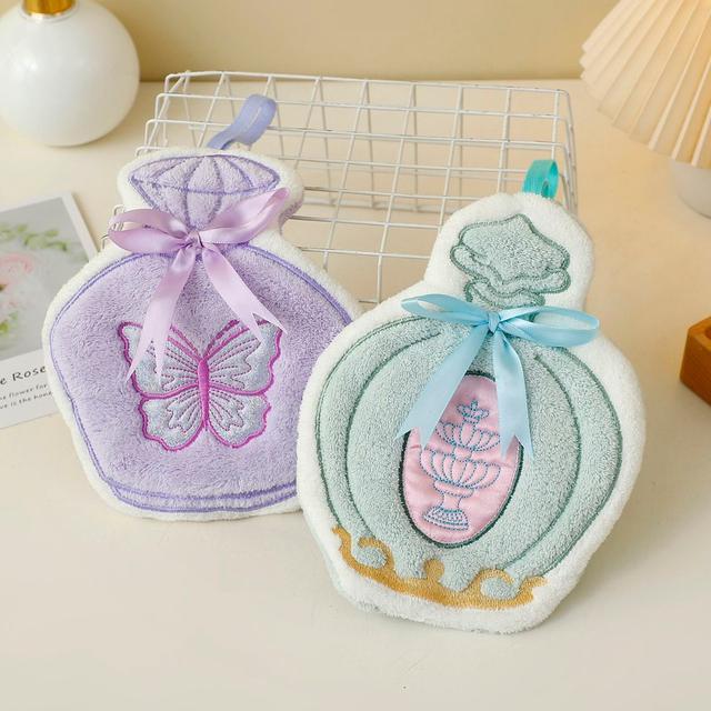 ins可愛香水瓶掛式加厚擦手巾(預購)