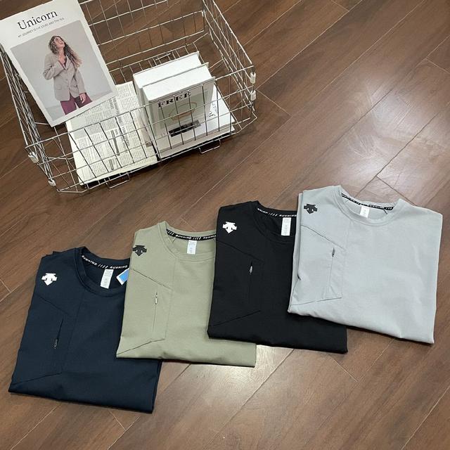 迪桑特户外激光镂空三角形长袖T恤