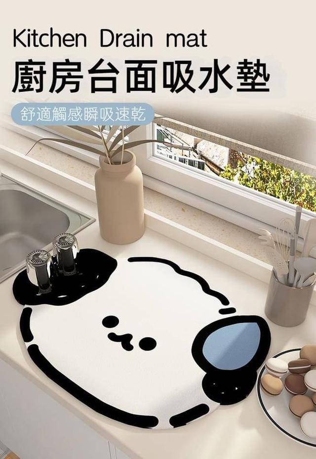 【預購】【0916結單】【批發】可愛廚房餐具碗盤瀝水吸水墊 G2222