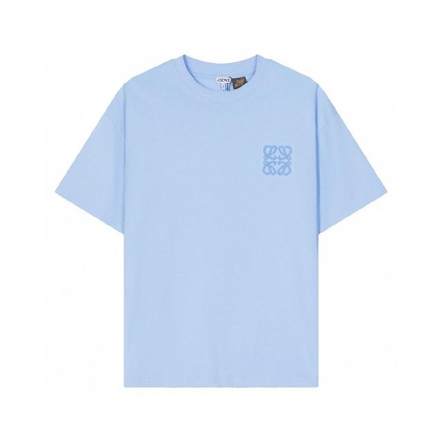 布刺绣logo圆领短袖，高克重原版洗水面料，洗水完280g