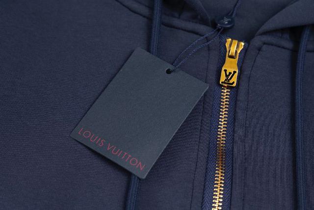 LOUIS VUITTON .LV路易威登渐变马海毛提花字母Y领开衫外套毛衣