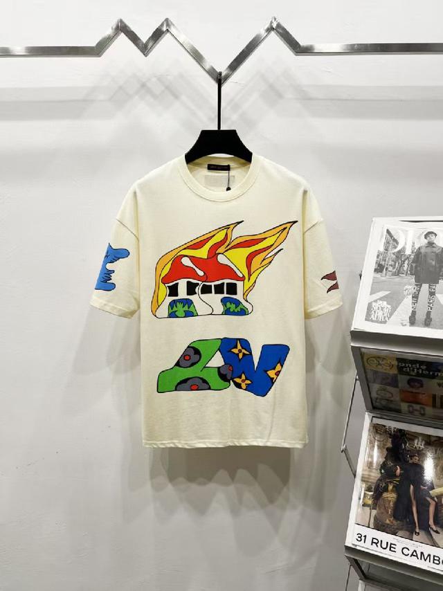 芬迪 2025款高级刺绣拉链口袋贴饰短袖圆领T恤