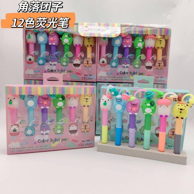 【預購】【1101結單】【批發】可愛三麗鷗-12色雙節螢光筆