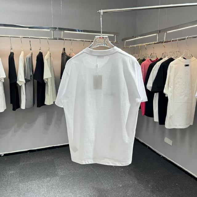 270克纯棉面料  立体英文字母绣花 黑白 SMLXLXXL5个码