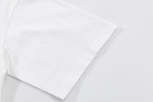 字母logo圆领短袖，高克重原版洗水面料，洗水完280g重