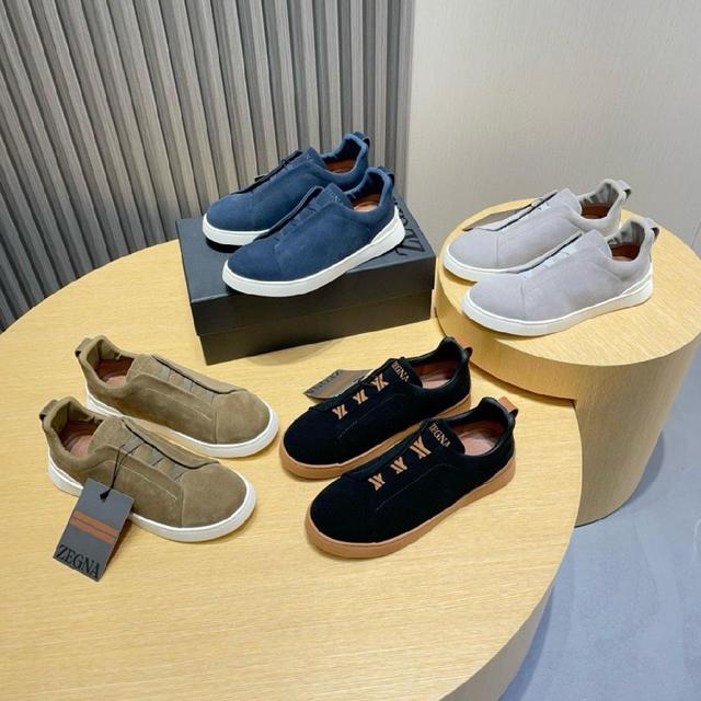 Zegna杰尼亚】专柜经典休闲鞋，以细节和创造力赢