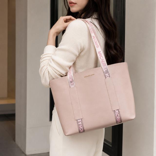 【MICHAEL KORS】粉嫩皮革托特包#06/04