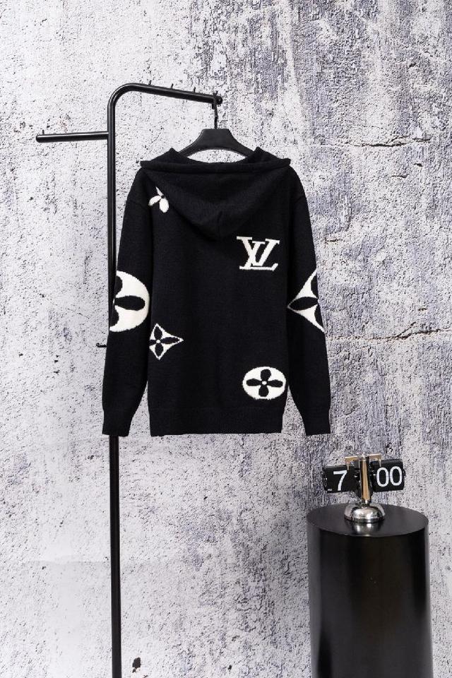 路易威登Louis Vuitton 2025LV秋冬新款针织连帽开衫毛衣
