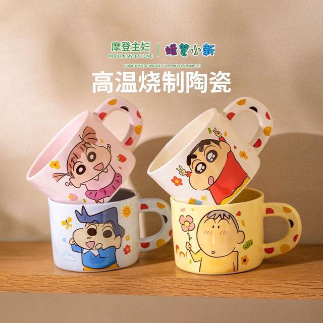 新款正版聯名蠟筆小新馬克杯(預購)