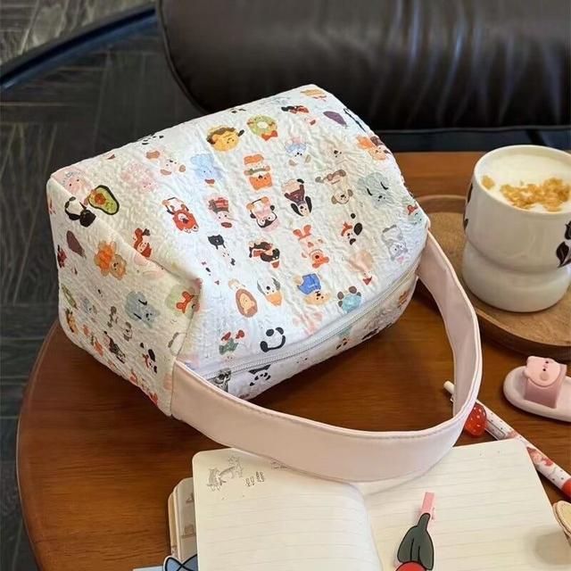 📌新款高顏值便攜卡通大容量收納手提包包