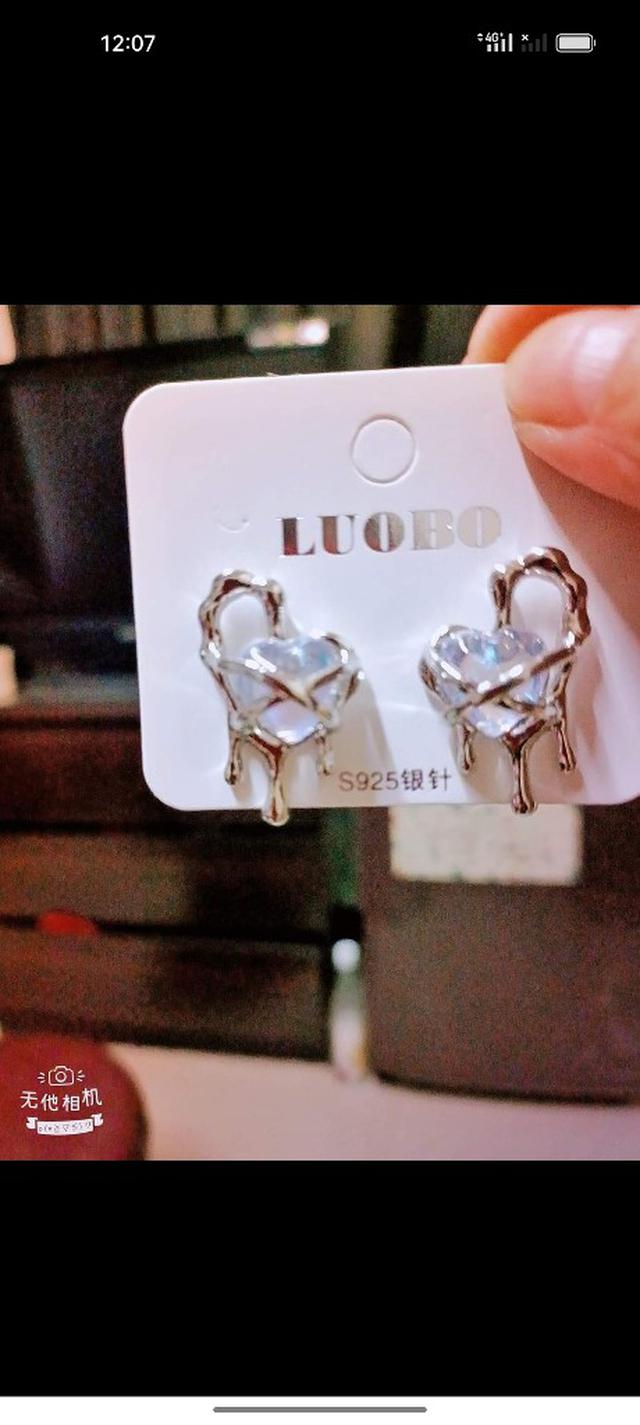 ♦️銀色幾何圖形，愛心耳環♦️ 🟧銀色💗 🟩120元💙