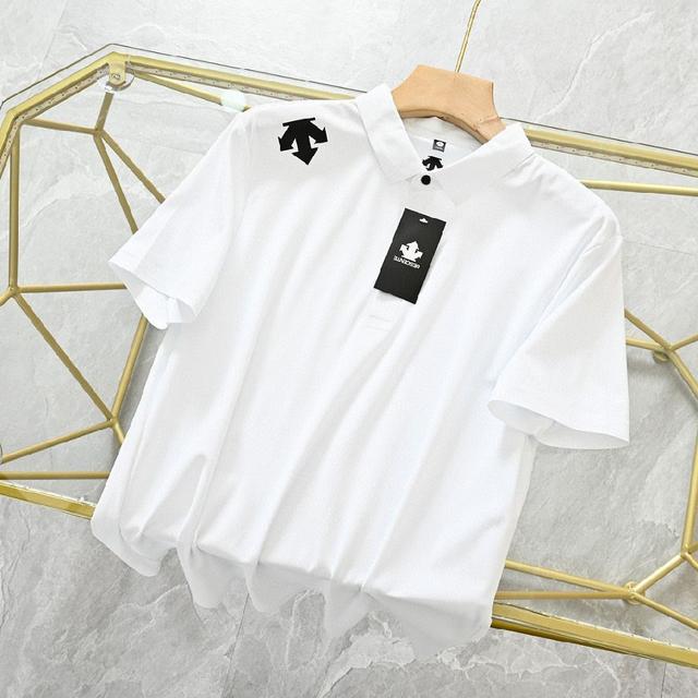 DESCENTE迪桑特专柜新款压胶polo衫  陈伟霆同款男款无痕压胶拼接