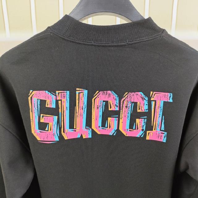 OS宽松落肩偏大版型⚠️✨✨绣花logo图案设计 原版进口420克双股纯棉面料