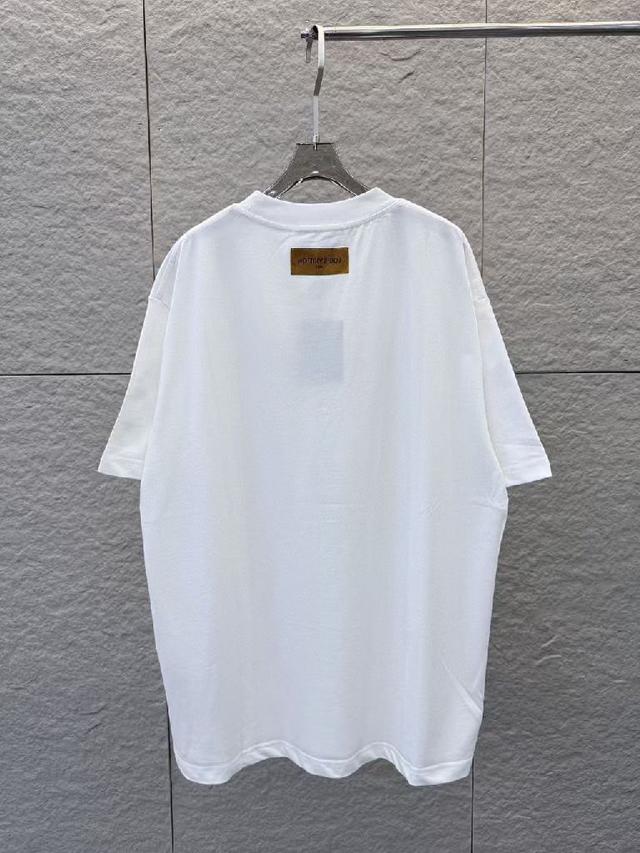 2026春夏新款 3D立体滴胶 洗水磨破 圆领短袖t恤 上身超舒服