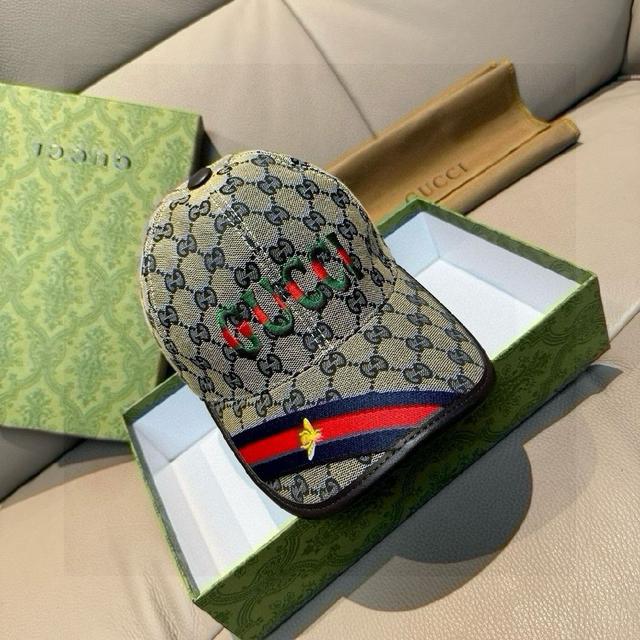 配盒子布袋，Gucci(古奇)新款原单棒球帽，1:1开模订制