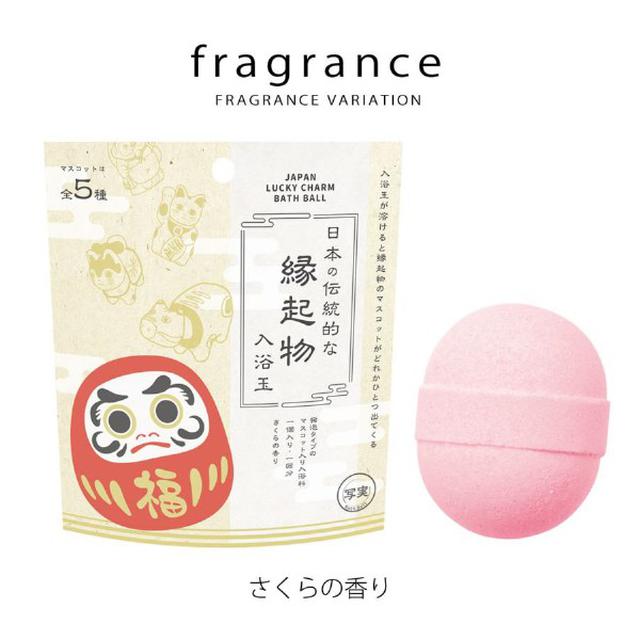 日本nol corp日本傳統緣起物櫻花香泡澡球#02/24