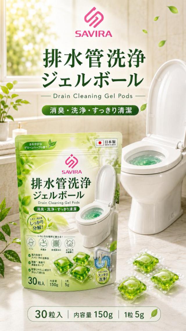 【預購商品】【0610結單】【批發】SAVIRA 管道疏通凝膠2包 260604-14
