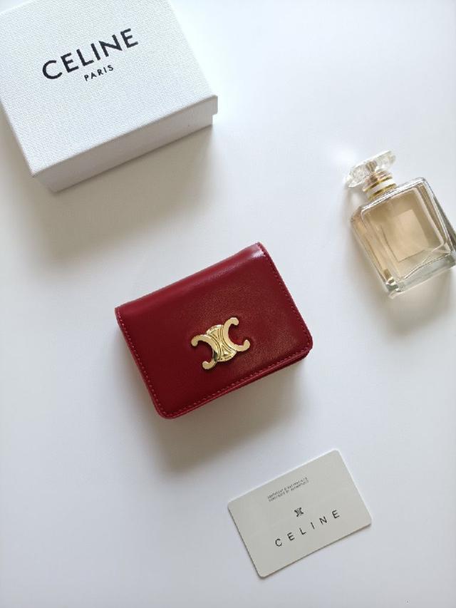 牛皮大面内配平纹超纤TRIOMPHE CANVAS标志印花,金色饰面TRIOMPHE金属按扣开合