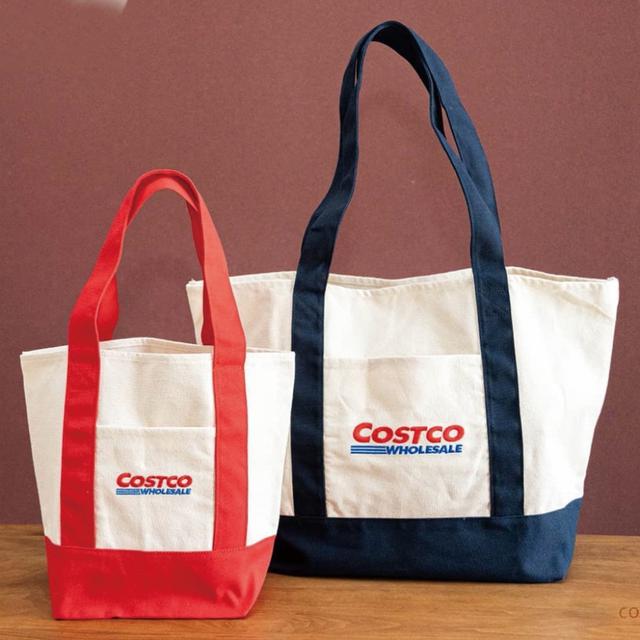 日本好市多限定-Costco Logo帆布托特包2入組(大+小)#08/30