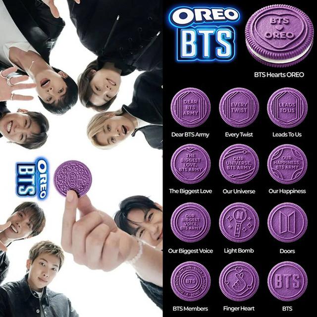 BTS x OREO 聯名餅乾 首爾特產 紫色黑糖餅口味 100g#06/19