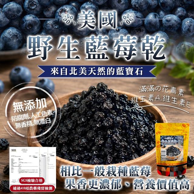 預購 北美天然的藍寶石 🇺🇸美國野生藍莓乾 84.6g-7/8號中午12點結單