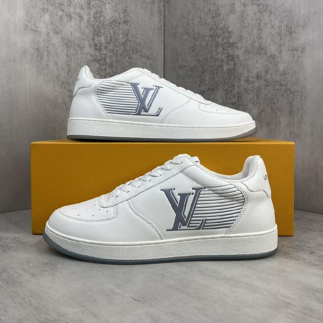 Louis Vuitton 23ss Rivoli 运动鞋为柔软牛皮革压印经典
