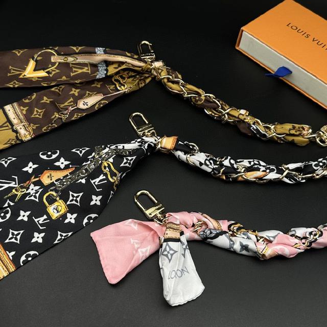 包包手提带子替换适用于lv洗漱包改造装饰链条配件子母包丝巾链条
