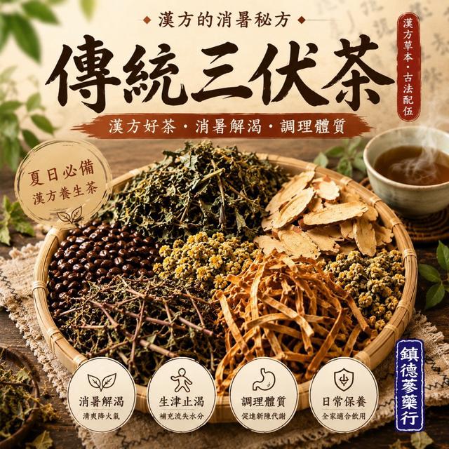 預購 鎮德蔘藥行｜傳統三伏茶6g*18入 -8/25下午3點收單
