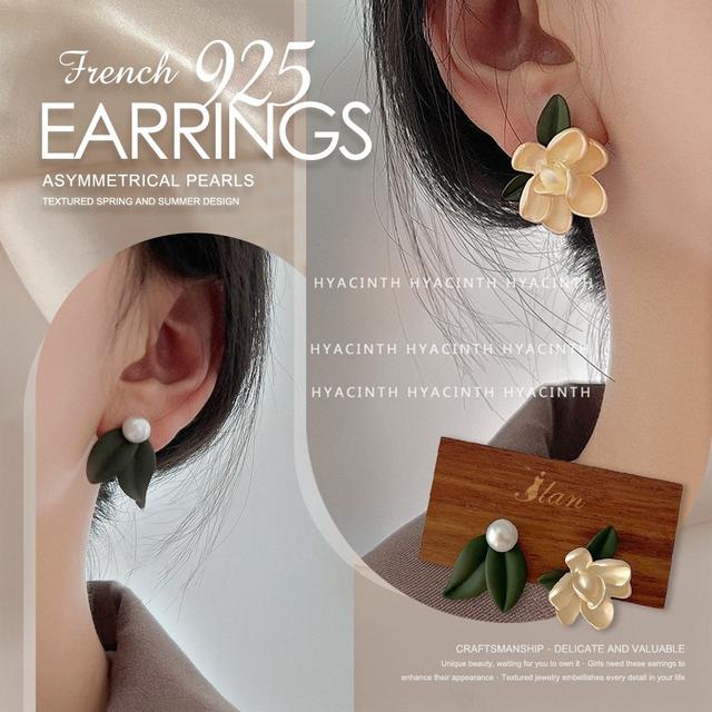 【預購商品】【0420結單】【批發】ILAN法式925不對稱珍珠耳環 240412-17