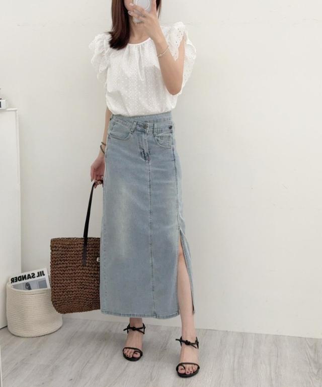 【預購商品】【0421結單】【批發】夏季必備！開叉牛仔裙 250418-03