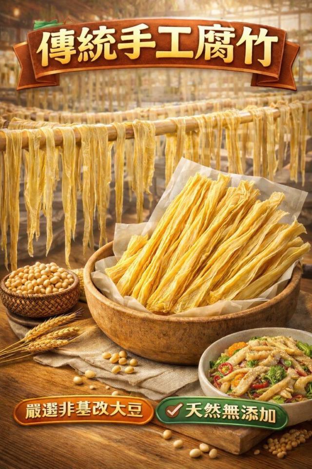 【預購商品】【0321結單】【批發】純手工日曬腐竹250g 260320-12