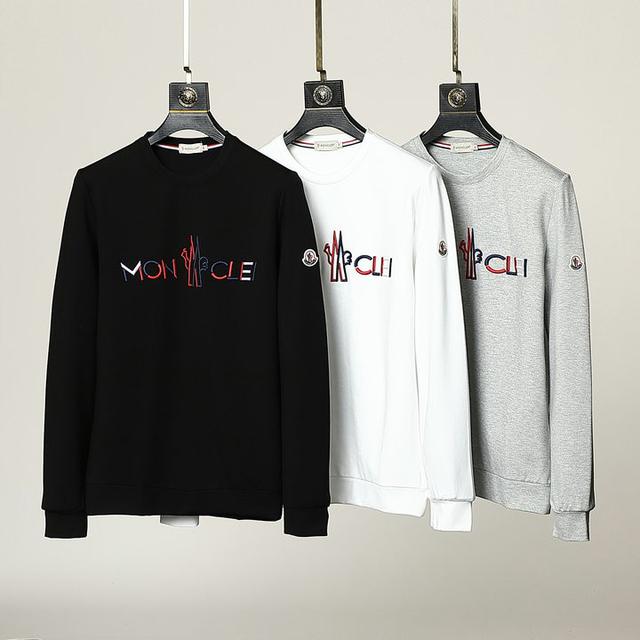 MONCLER衛衣 2021新款蒙口原單純棉衛衣 圓領衛衣 印花衛衣 大學T M-3XL