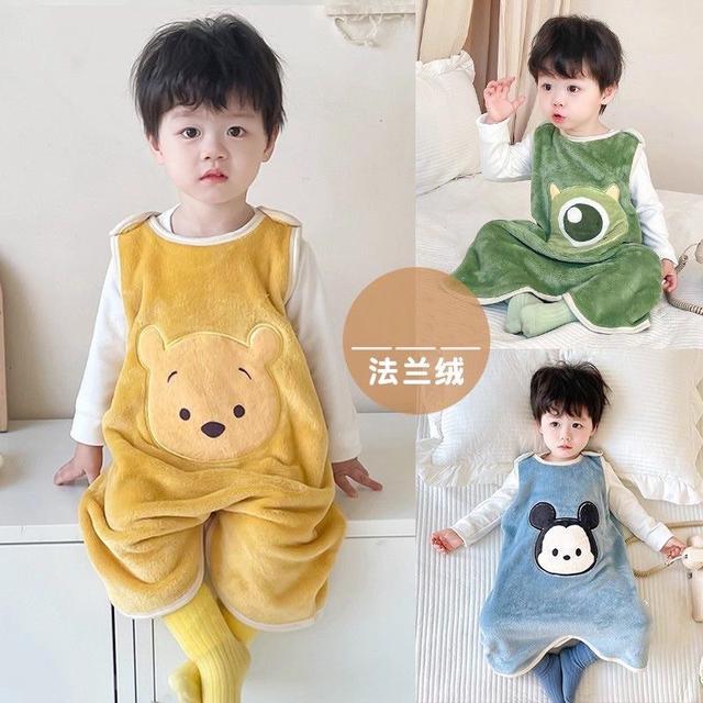 📌嬰兒法蘭絨睡袋✨寶寶背心式防踢被子