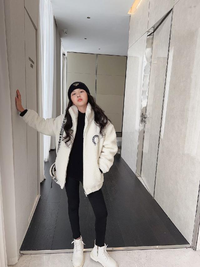 克罗心，高端童装，男女童羊羔绒外套，厚实羔绒+内里夹棉