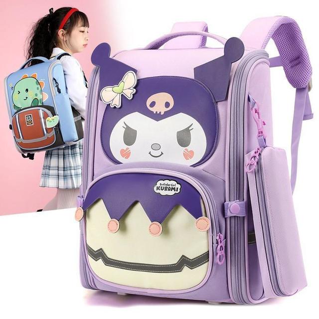 【預購商品】【0723結單】【批發】卡通庫洛米小學生書包減負護脊 250720-04