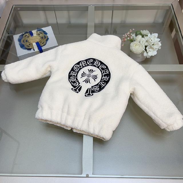 克罗心，高端童装，男女童羊羔绒外套，厚实羔绒+内里夹棉