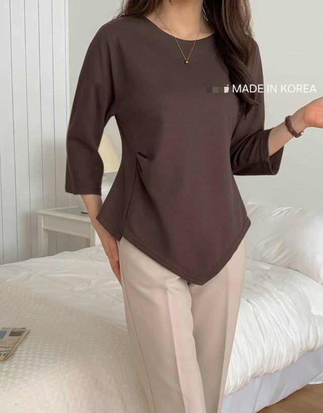 【預購商品】【1214結單】【批發】正韓 側腰抓褶造型上衣 120102♨️正韓服飾♨️