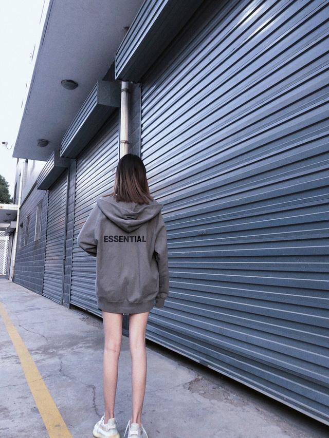 麗莎同款FOG反光字母衛衣開衫