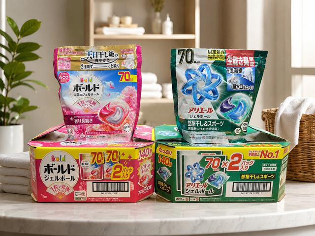 日本 P&G Bold 4D碳酸機能洗衣膠球 70入×2袋