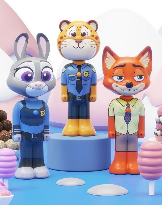 G3598-買一送一動物方城市兒童可伸縮牙刷