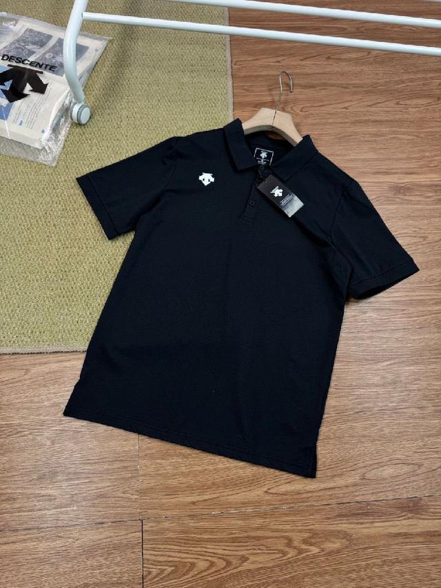 迪桑特/DESCENTE 纯色小标LOGO经典款 男女同款夏季新款翻领短袖POLO衫