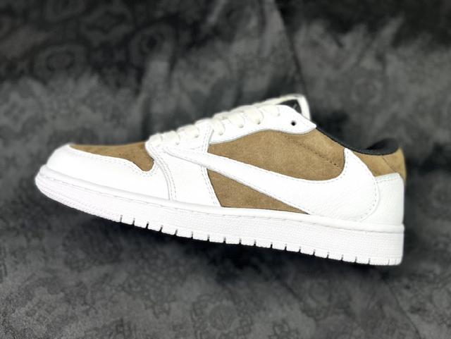 Rare Customized Air Jordan 1 TS低帮倒勾联名 白黑 红